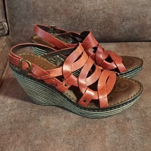 Born Genesis Wedge Platform Sandals